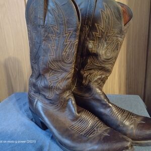Lucchese Dark Brown Western Boots